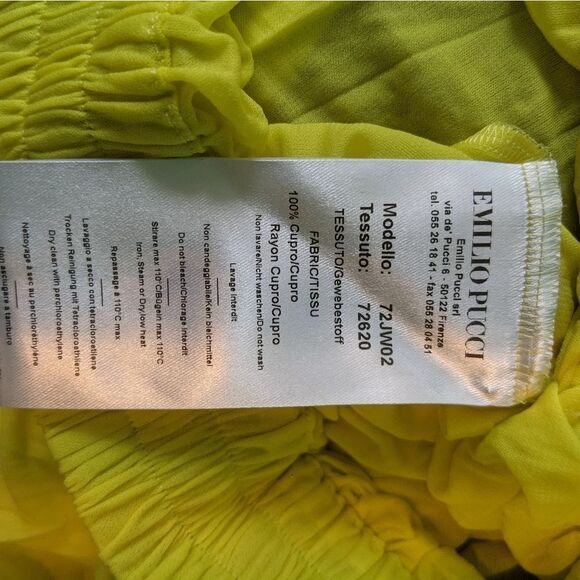 EMILIO Pucci Runway yellow skirt with underskirt 10 BNWT - Picture 8 of 9